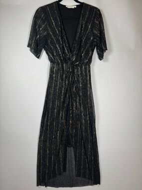 black and white polka dot maxi dress plus size Cody Dress